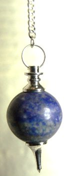 pendule boule lapis-lazuli