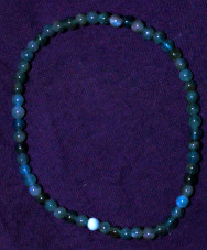 bracelet apatite bleue 4 mm