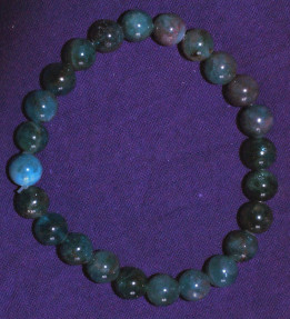 bracelet apatite bleue 8 mm