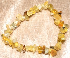 bracelet opale jaune