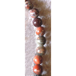 Bracelet Jaspe Bréchiforme 4 mm