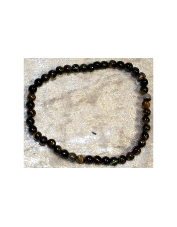 Bracelet Œil de Tigre-Faucon  4  mm
