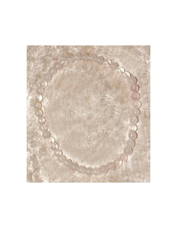 Bracelet  Quartz rose  4 mm
