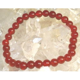 Bracelet  cornaline  6 mm