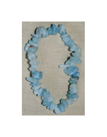 Bracelet Aigue-marine chips