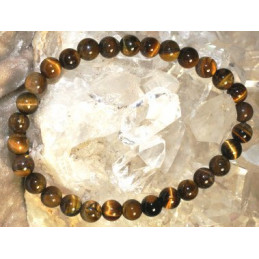 Bracelet Œil du Tigre  6 mm