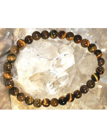 Bracelet Œil du Tigre  6 mm