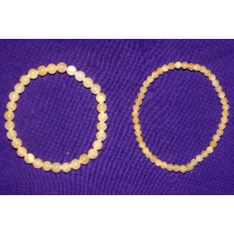 Bracelet calcite jaune 8 mm