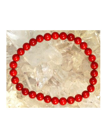Bracelet  corail 6 mm