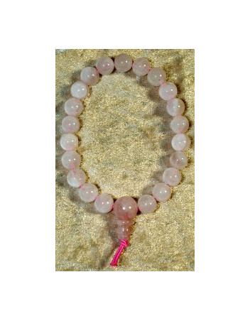 Mala Quartz rose 8 mm
