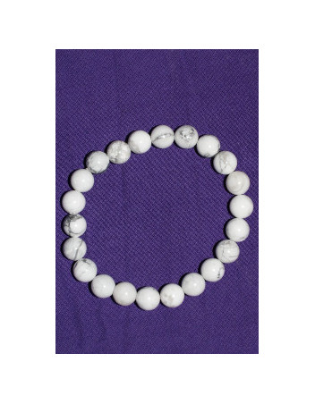 Bracelet  Howlite 8 mm