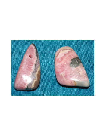 Rhodocrosite percée 2 formes