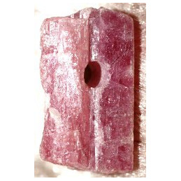 Cristal de Tourmaline rose percé