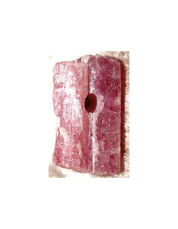 Cristal de Tourmaline rose percé