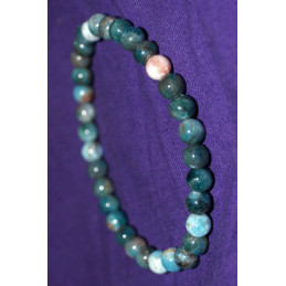Bracelet Apatite bleue 6 mm