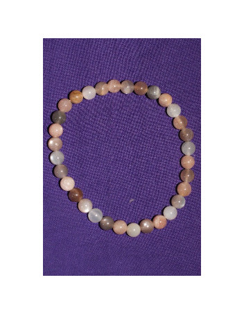 Bracelet Pierre de lune 6 mm