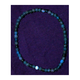 Bracelet Apatite bleue 4  mm