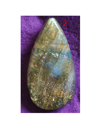 Labradorite percée goutte 2
