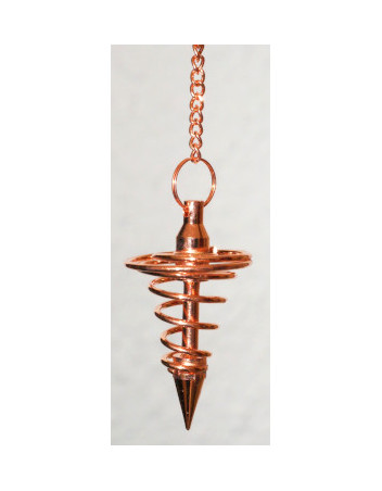 Pendule spirale cuivre