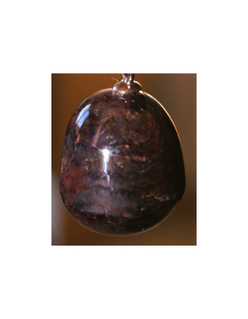 Rubis étoilé bélière argent