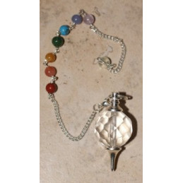 Pendule quartz boule facettée