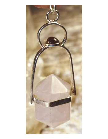Pendule Quartz rose Grenat