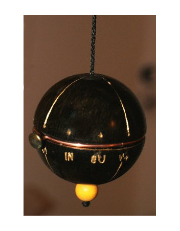 Pendule équatorial 24 C ébène