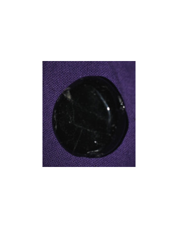 Tourmaline noire ronde percée