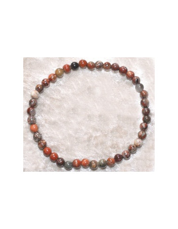 Bracelet Jaspe Bréchiforme 4 mm