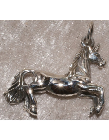 Pendentif argent Licorne
