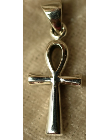 Croix de Ankh argent