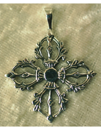 Double Dordjé argent